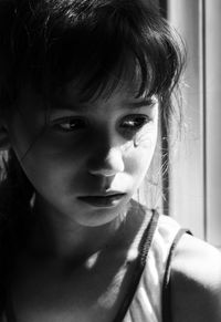 Close-up portrait of girl