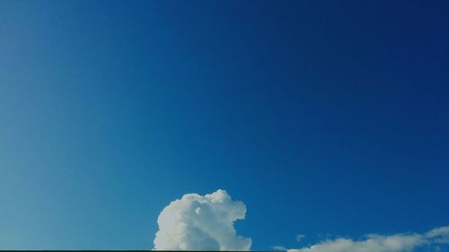 Low angle view of blue sky