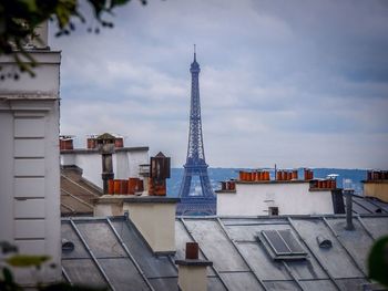 Buildings against eiffel tower