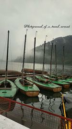 Boats in sea