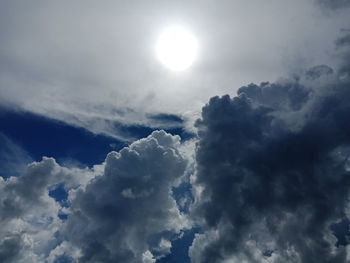 Low angle view of clouds in sky