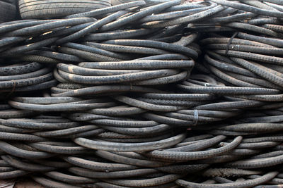 Full frame shot of wheels