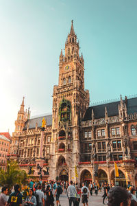 Group of people in front of building