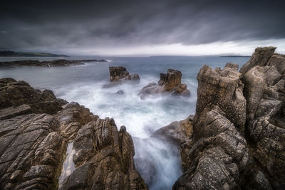 Panoramic view of sea against sky