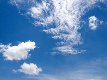 Low angle view of clouds in sky