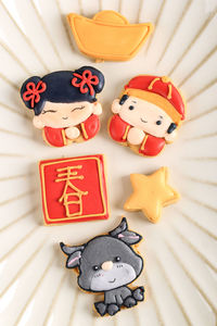 Chinese new year imlek sugar cookies character