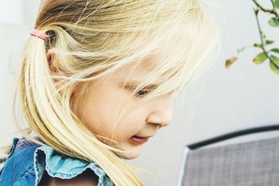 Close-up of young woman