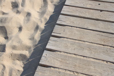 Close-up of shadow of wood