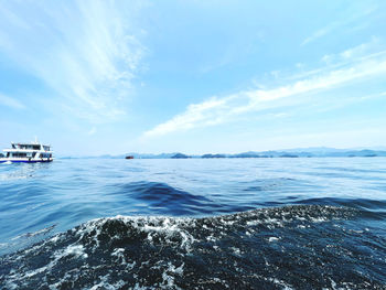 Scenic view of sea against sky