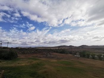 Scenic view of landscape against sky