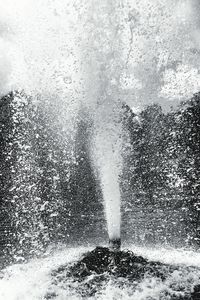 View of waves splashing on sea