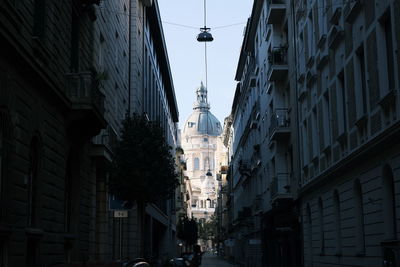 Low angle view of buildings in city