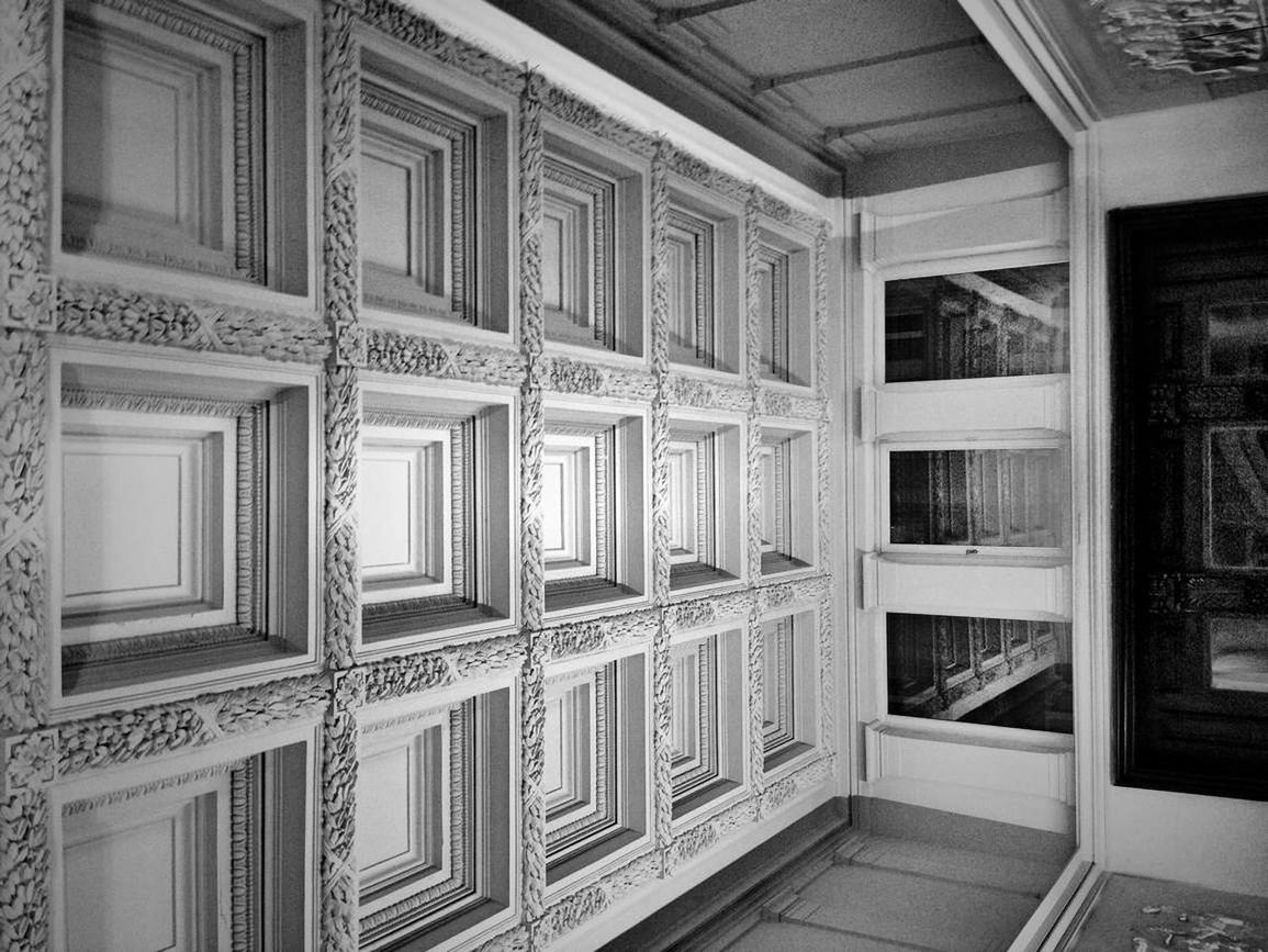 architecture, built structure, indoors, window, building exterior, door, building, pattern, wood - material, full frame, no people, design, day, closed, house, old, architectural feature, railing, glass - material, in a row