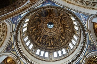 Low angle view of dome of building