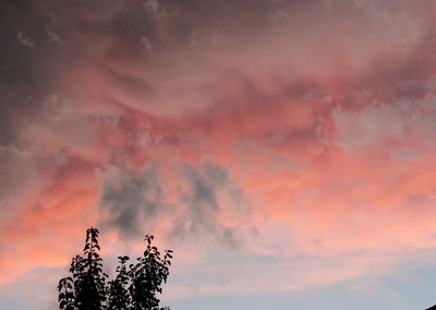 Low angle view of cloudy sky