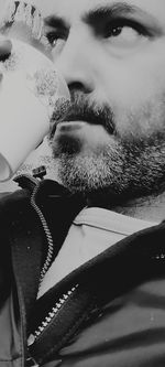 Close-up portrait of young man