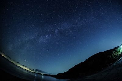 Low angle view of starry sky
