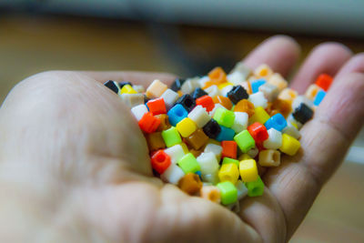 Close-up of human hand