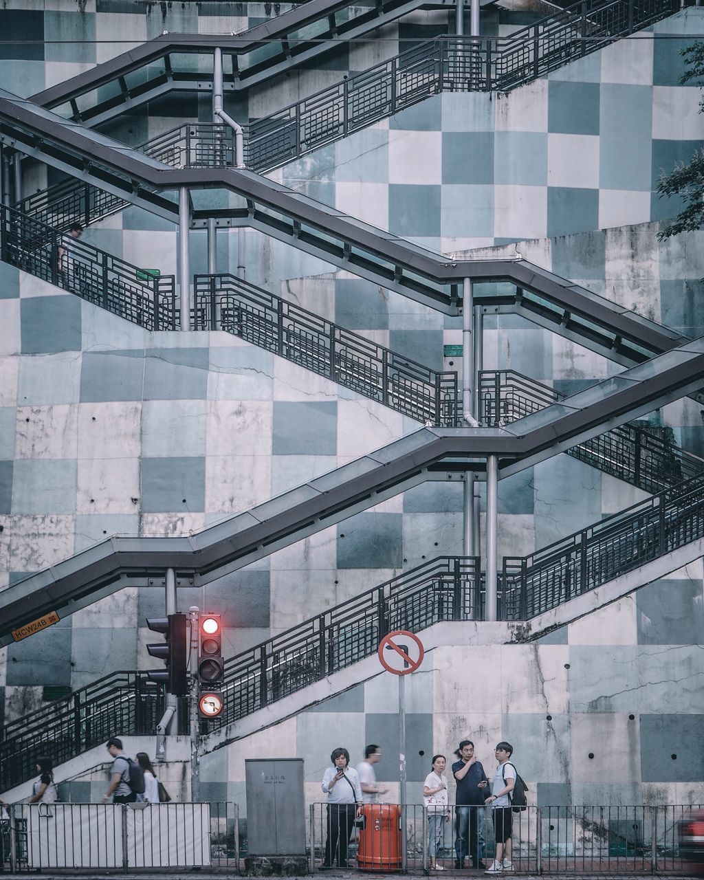 architecture, built structure, building exterior, steps and staircases, city, staircase, fire escape, outdoors, day, no people