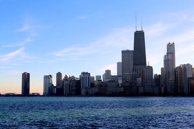 City skyline against sky