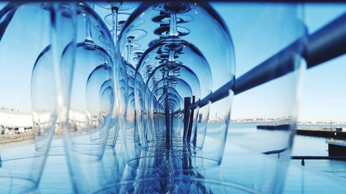 Reflection of buildings in water