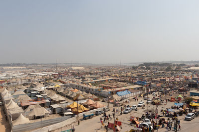 Kumbh mela aroma and ganga rivier view 