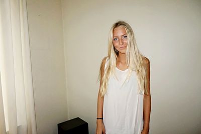 Portrait of young woman