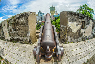 View of fort against the sky