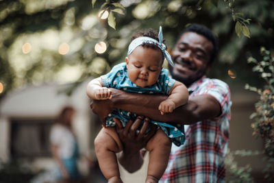 Father and daughter baby