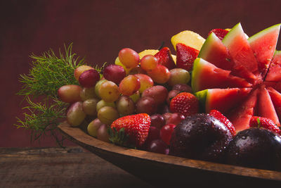 Close-up of apples in bowl