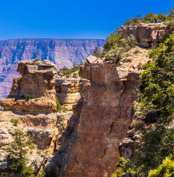 Rock formations on mountain