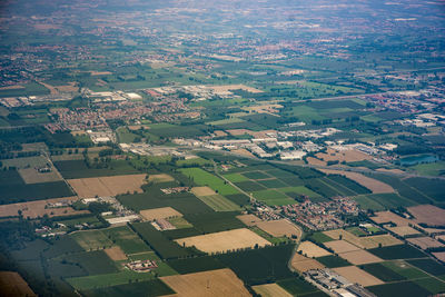 High angle view of townscape