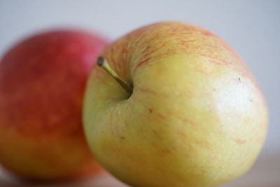 Close-up of apple on table
