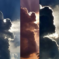 Low angle view of storm clouds in sky