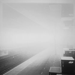 Road in foggy weather