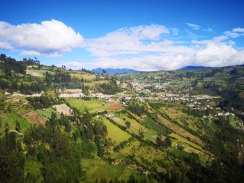 Panoramic view of landscape against sky