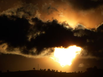 Scenic view of sky at sunset