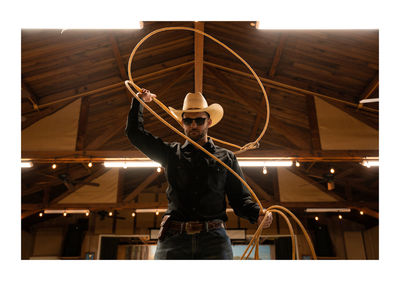 Cowboy with lasso