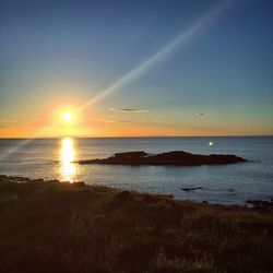 Sunset over sea