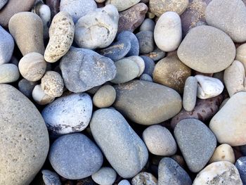 Full frame shot of pebbles