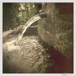 River flowing through rocks