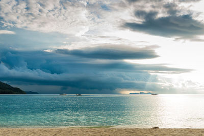 Scenic view of sea against sky