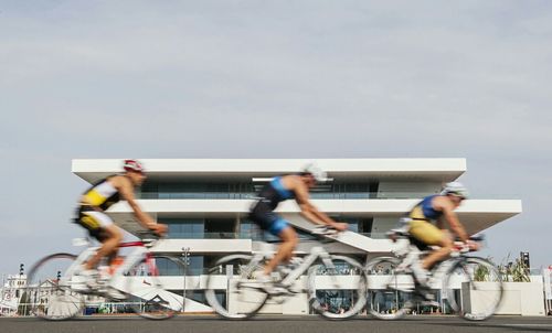 Close-up of woman against sky