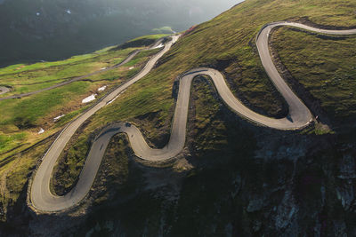 Transalpina mountain road, at sunrise