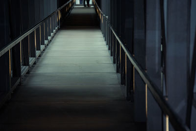 Empty staircase in building