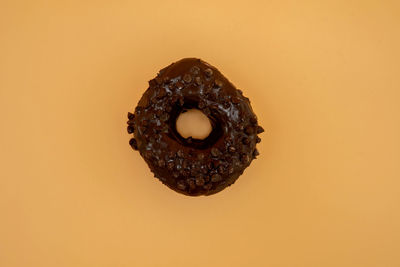 Close-up of ice cream over black background