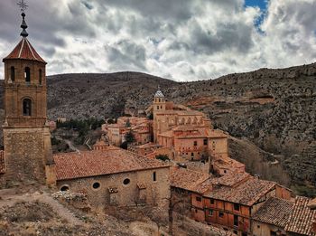 View of old building against sky
