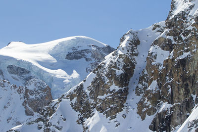 Scenic view of snowcapped mountain against sky