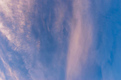 Low angle view of clouds in sky