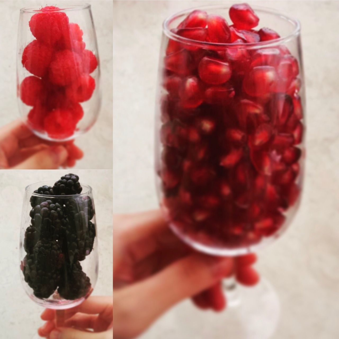 健康一點點😋#health #fruits#redpomegranate#raspberry#mulberry
